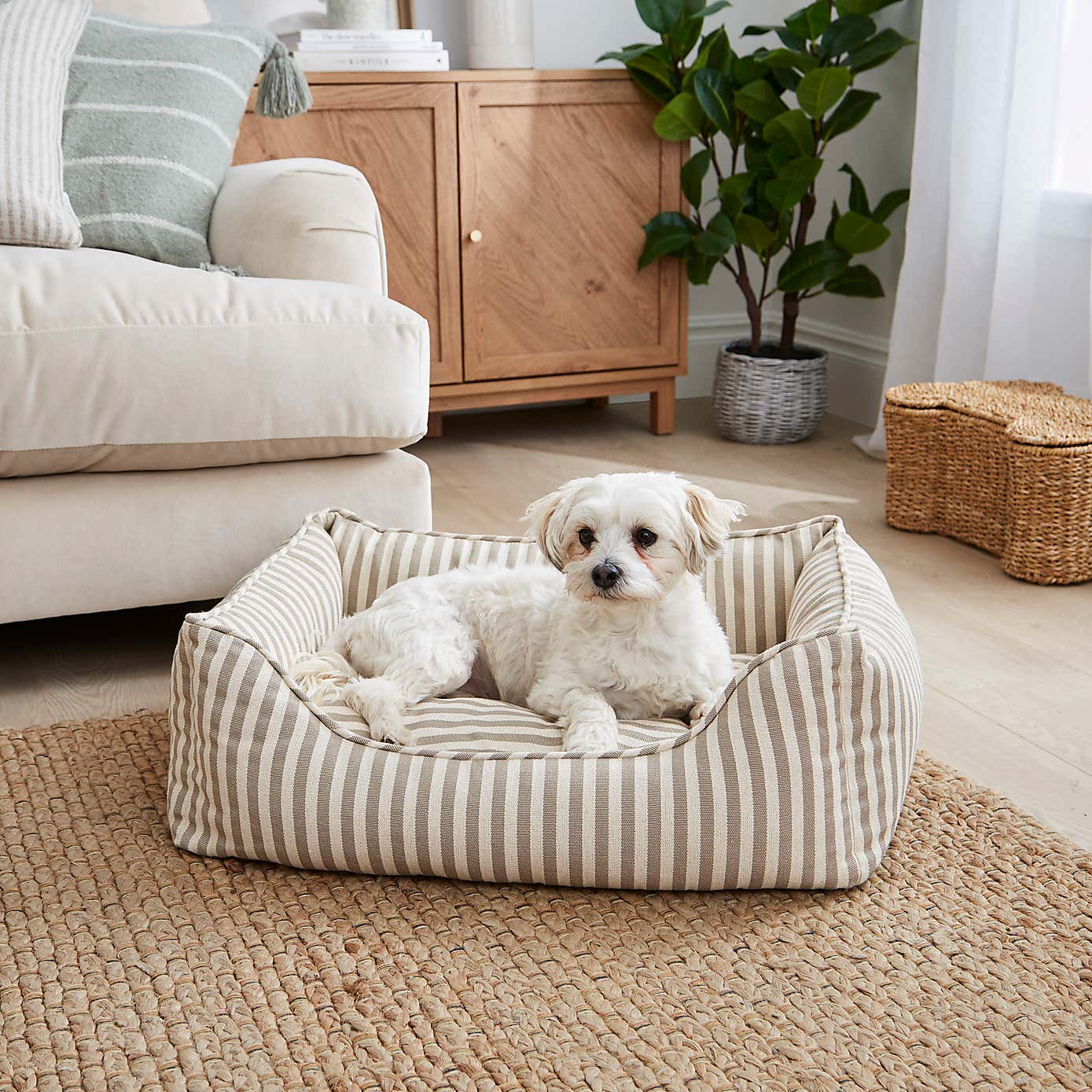 Linford Stripe Box Pet Bed