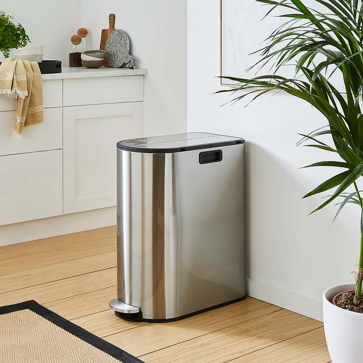 2.3 Litre Stainless Steel Recycling Bin