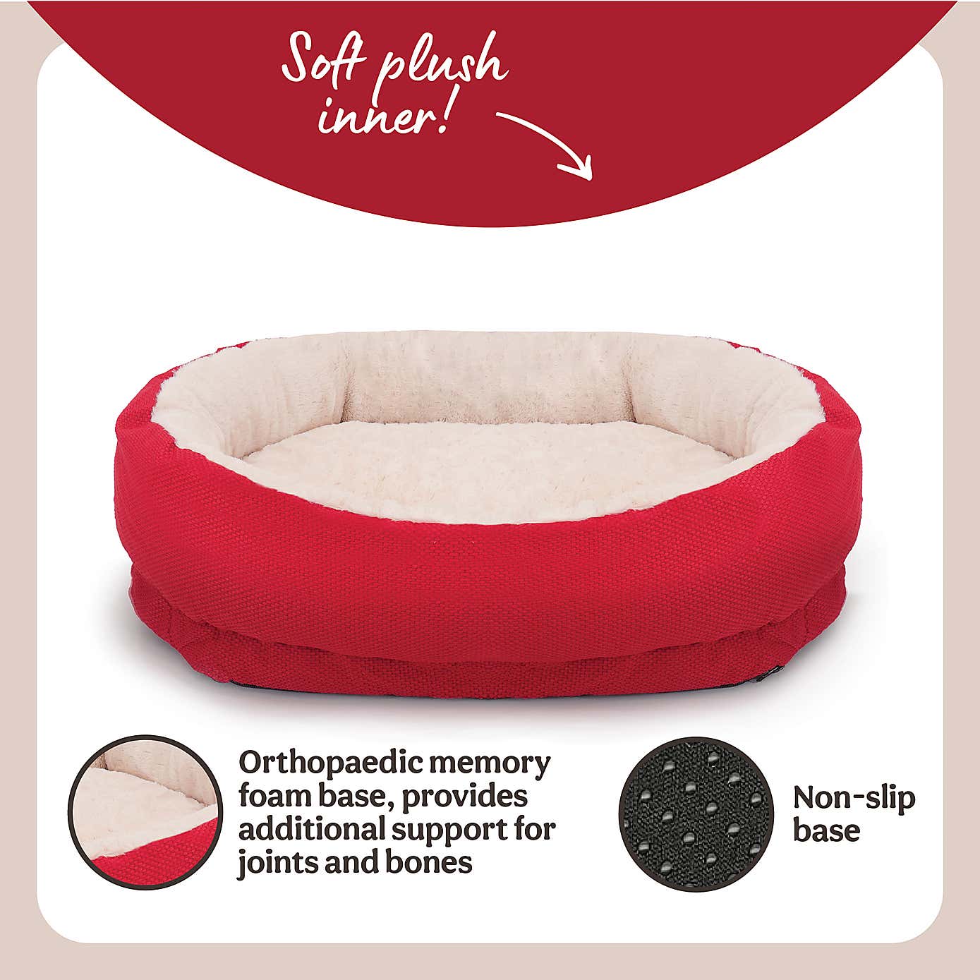 Rosewood Orthopaedic Pet Bed