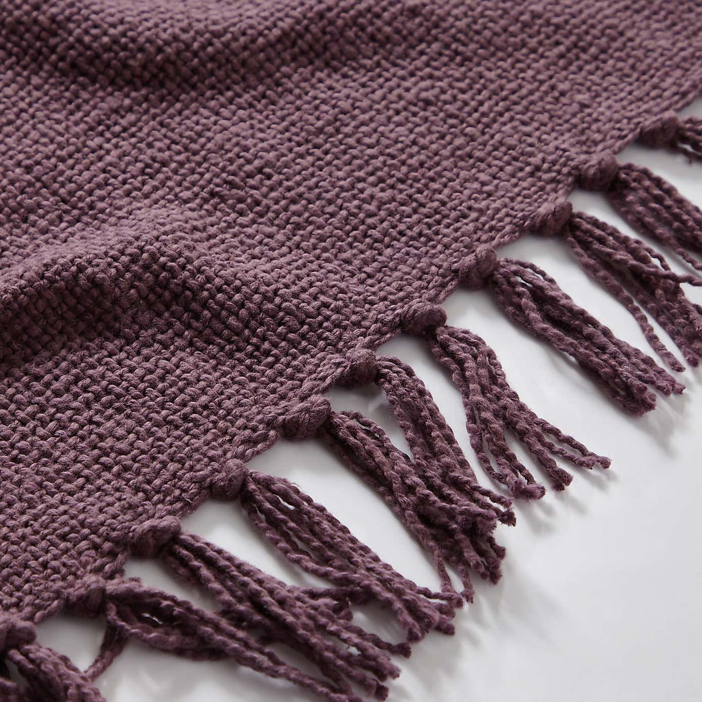 Aris Cotton Weave Black Throw