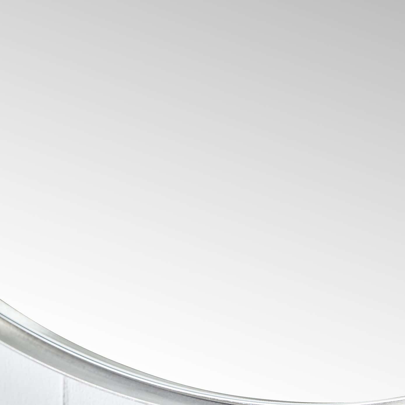 Slim Frame Round Wall Mirror