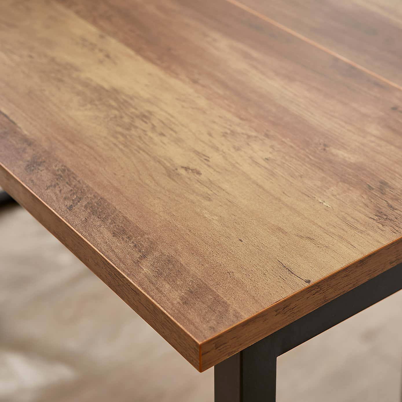 Fulton 4 Seater Console Dining Table, Pine Effect