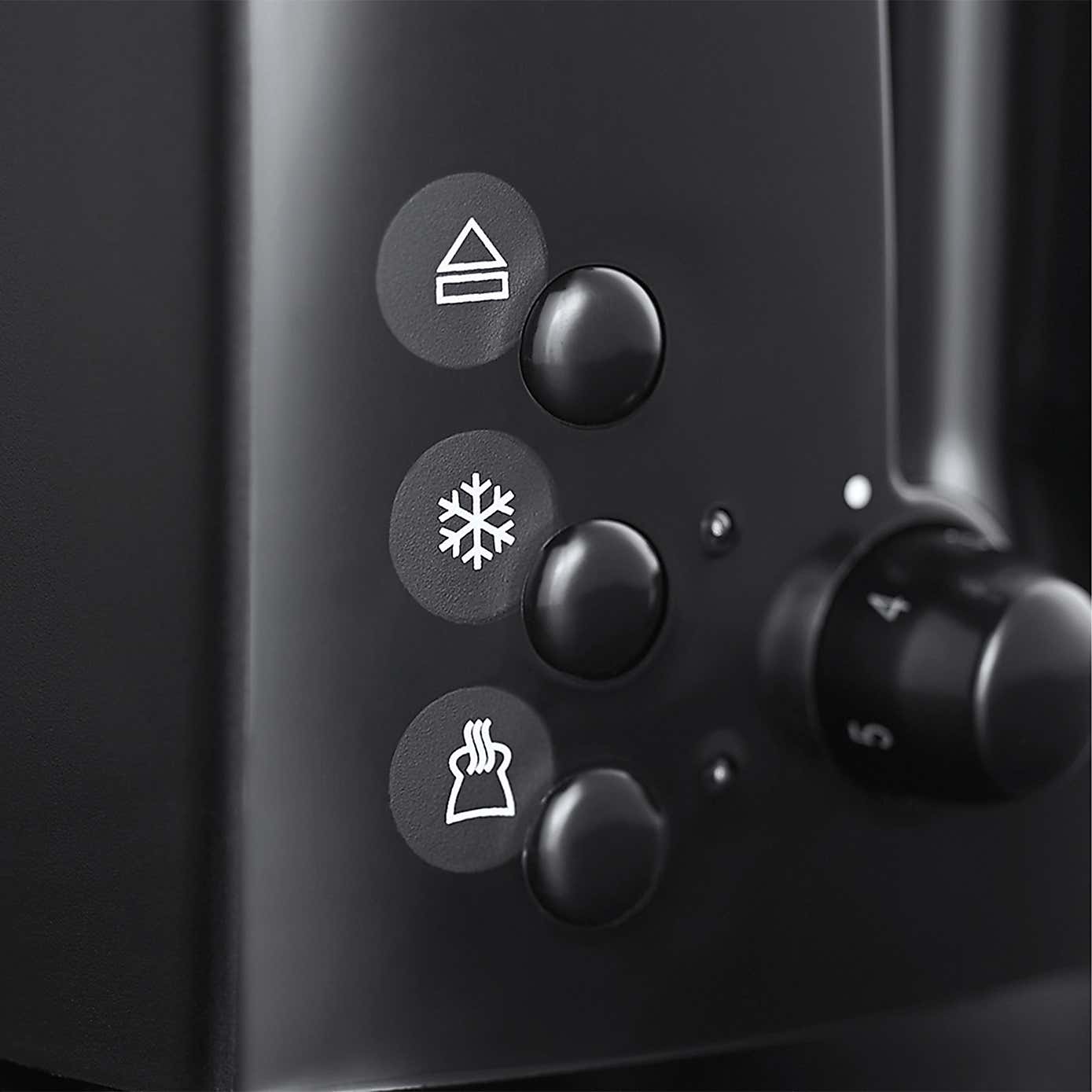 Russell Hobbs Textures 4 Slice Black Toaster