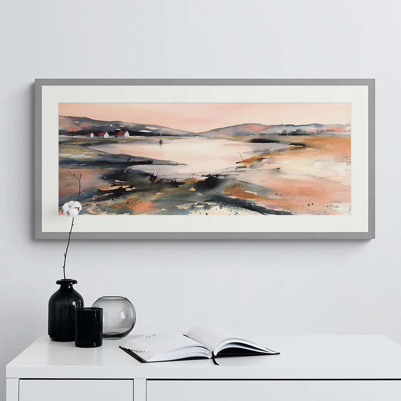 Sheltered Bay Framed Print