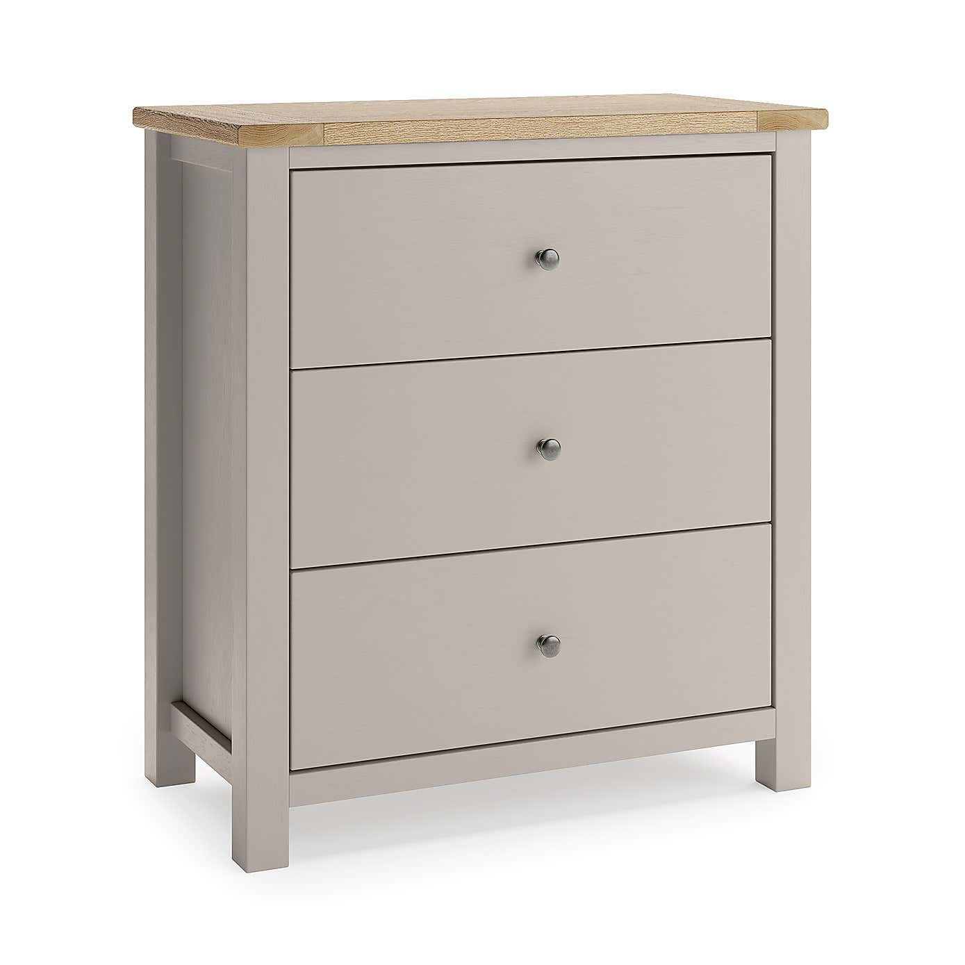 Olney 3 Drawer Chest Stone