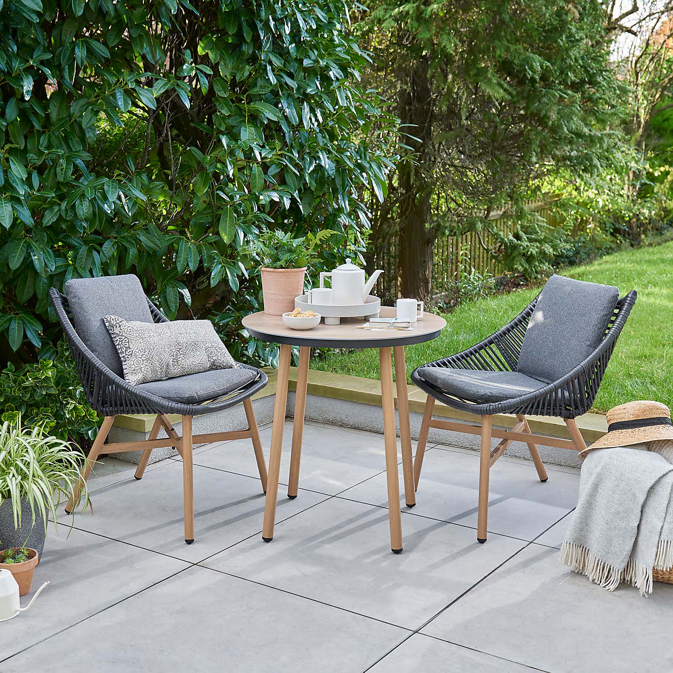 Keswick 3 Piece Outdoor Bistro Set