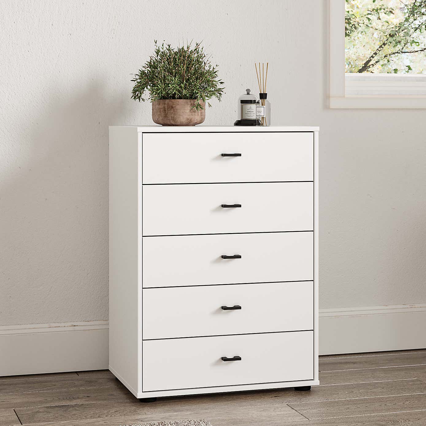 Kahla Matt Small 5 Drawer Chest