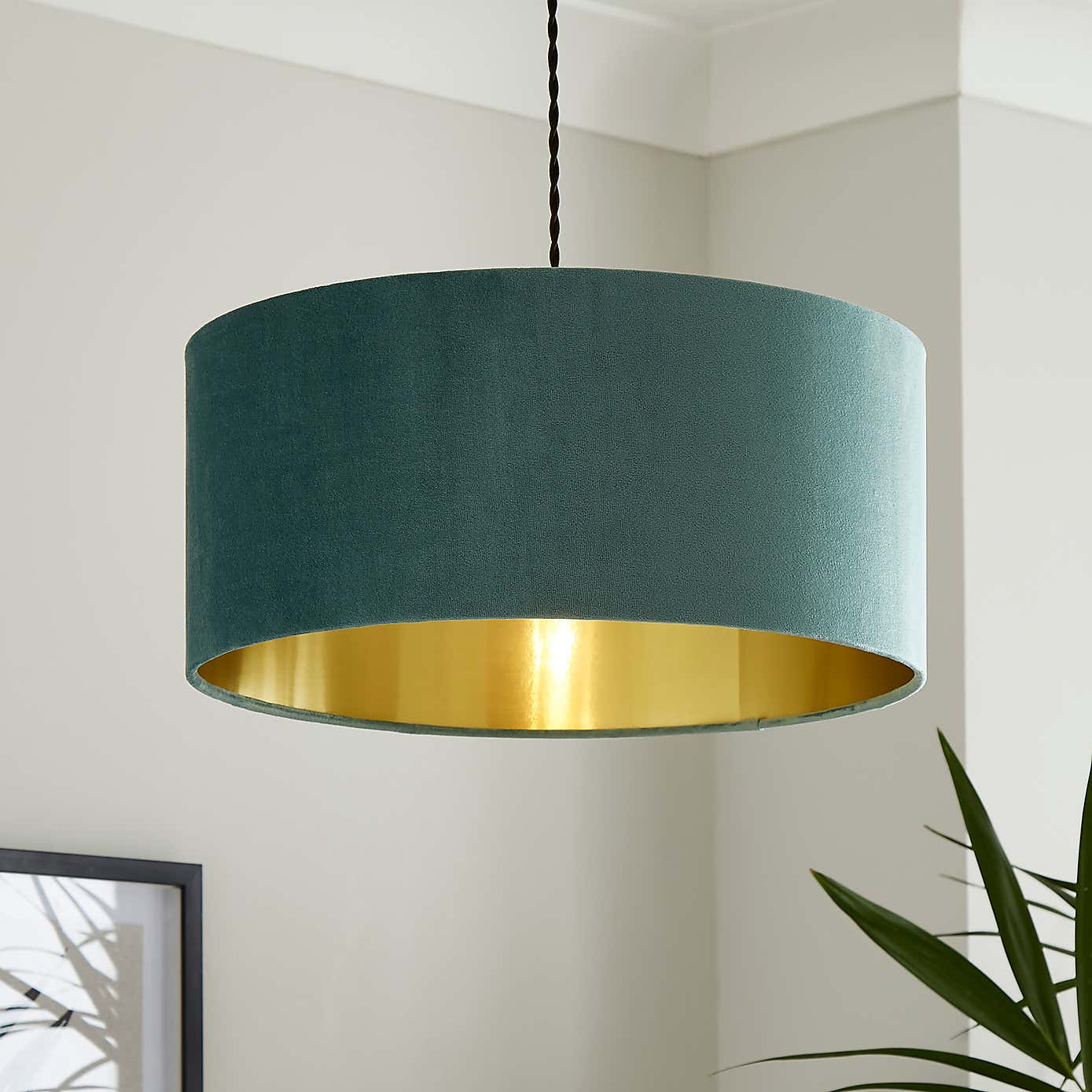 Ari Velvet Drum Lamp Shade