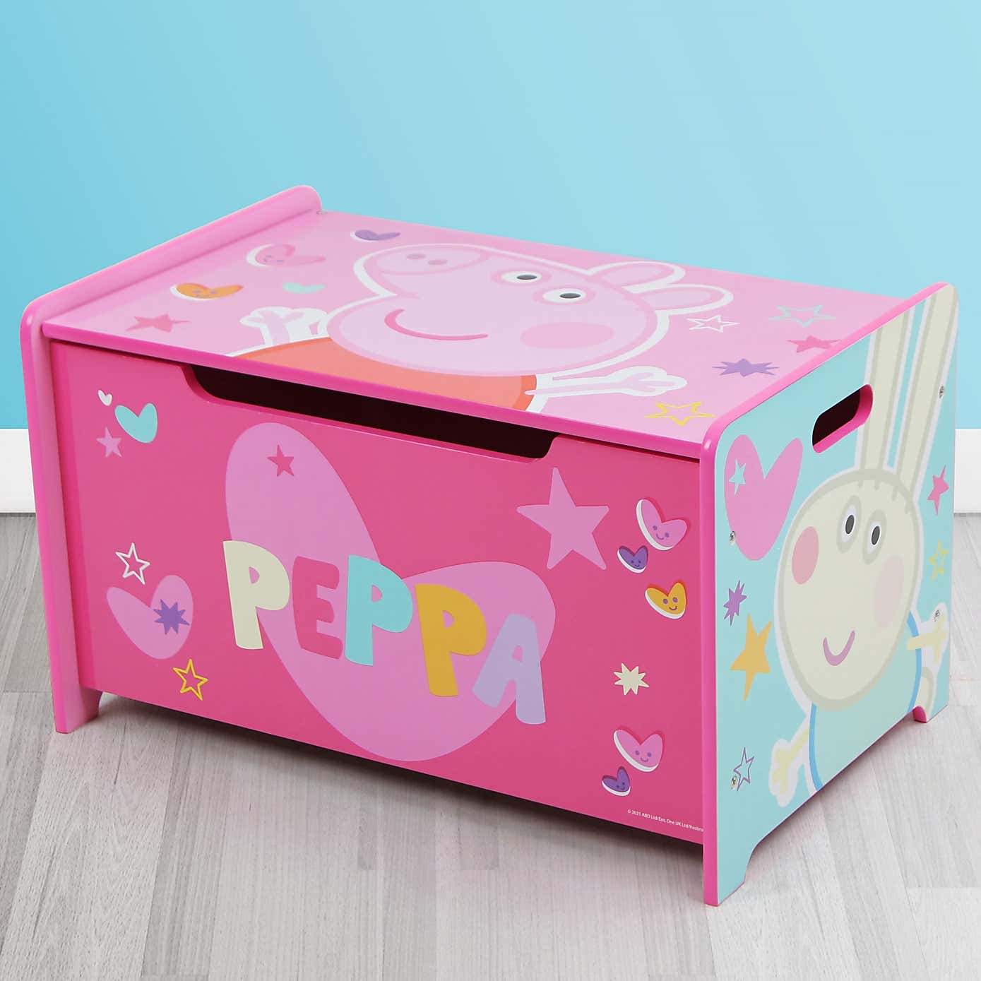 Return - Peppa Pig Deluxe Wooden Toy Box and Bench