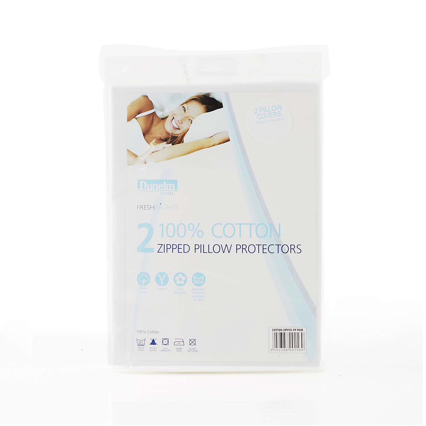 Freshnights Cotton Zipped Pair of Pillow Protectors