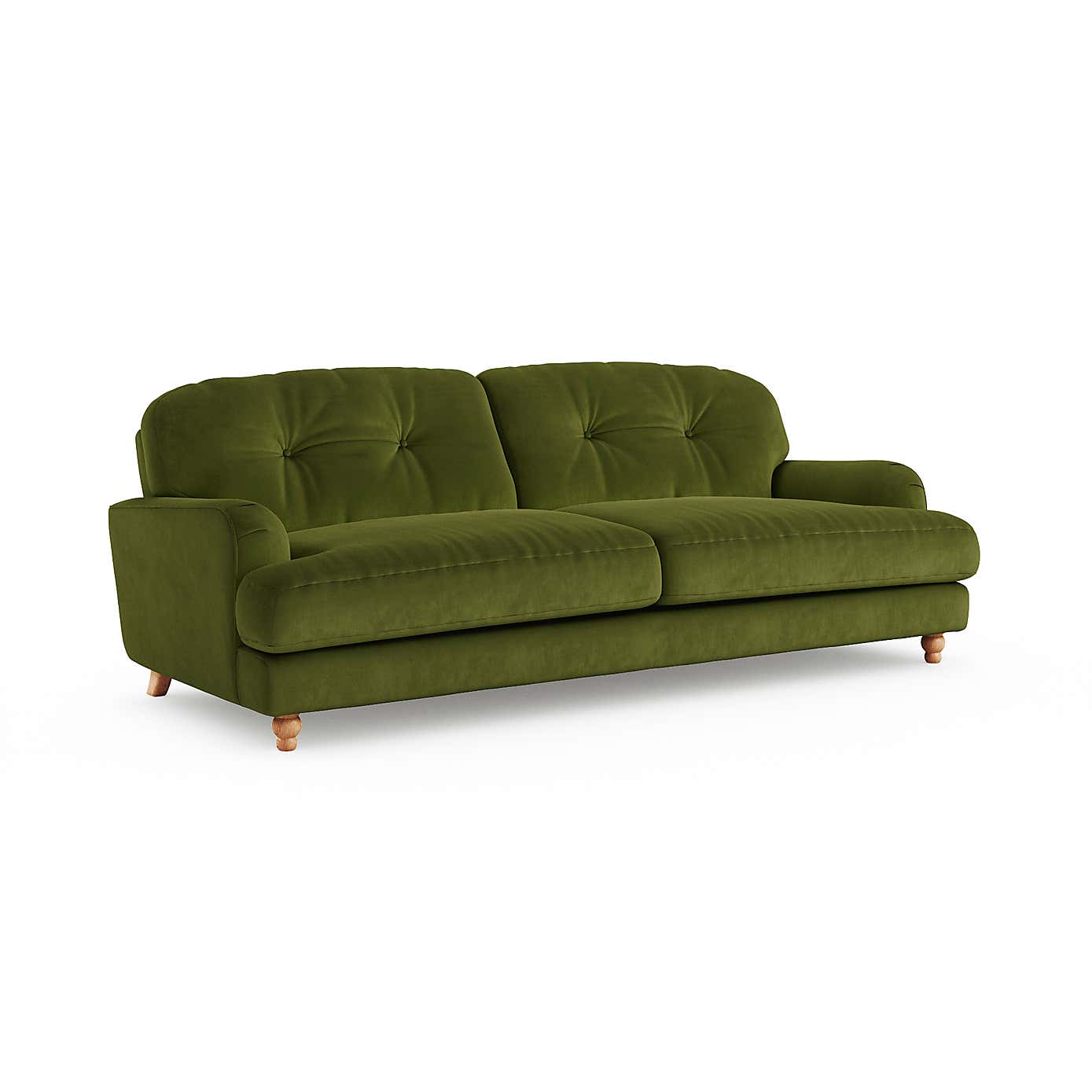 Martha Matte Plush Velvet 4 Seater Sofa