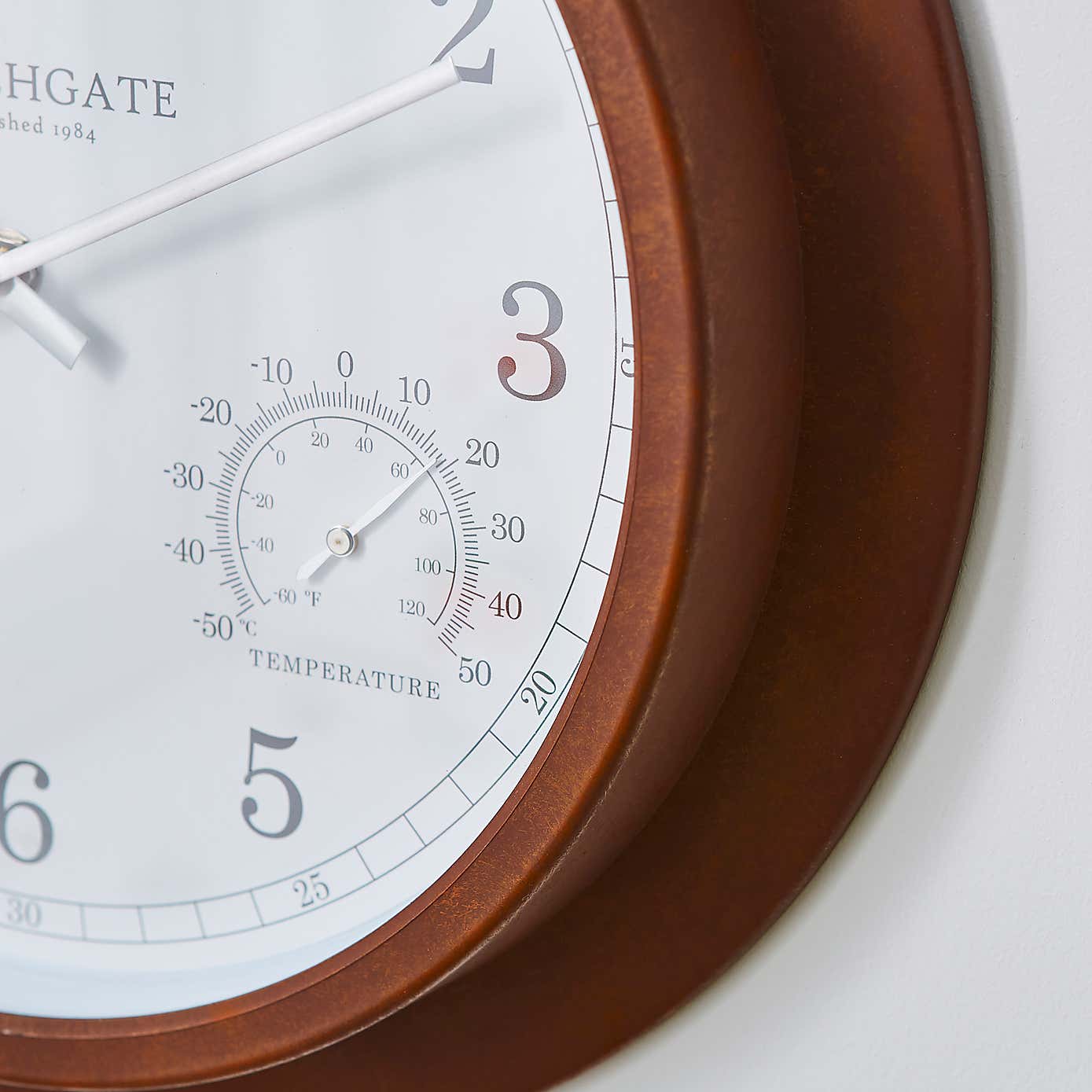 Indoor Outdoor Churchgate Galvanised Clock 35cm