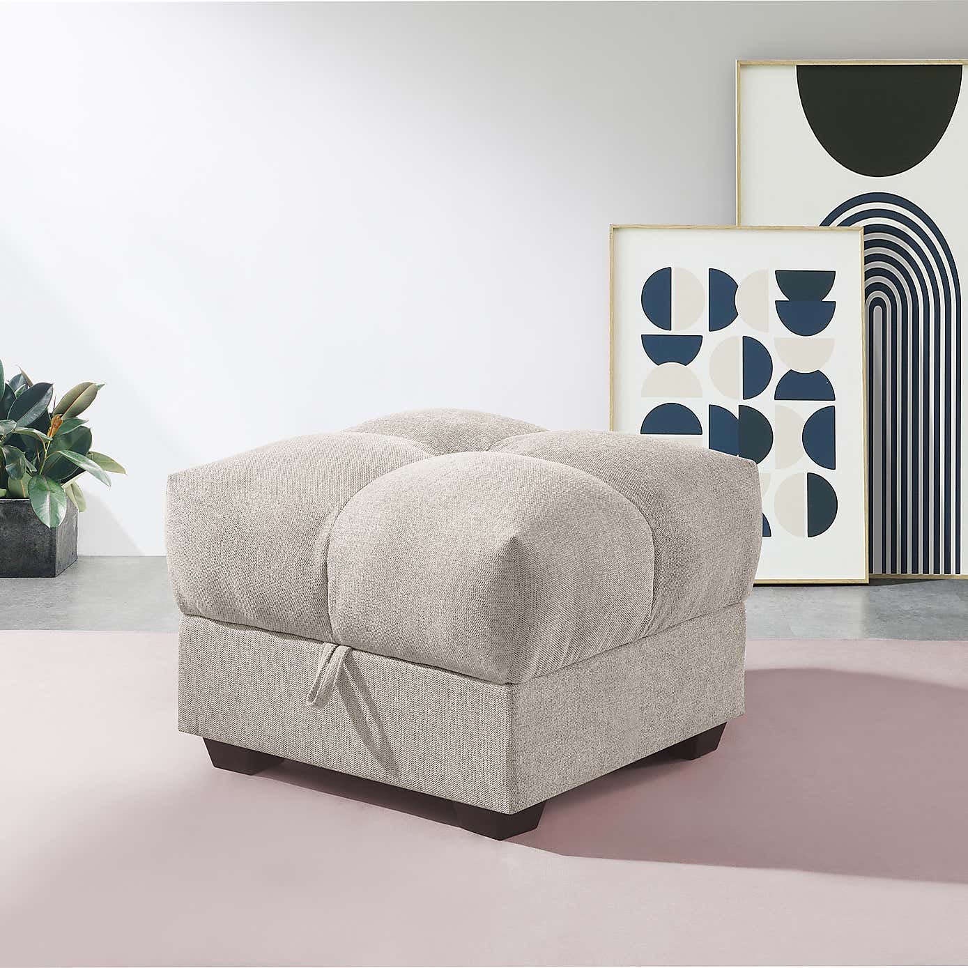 Margo Chenille Storage Ottoman