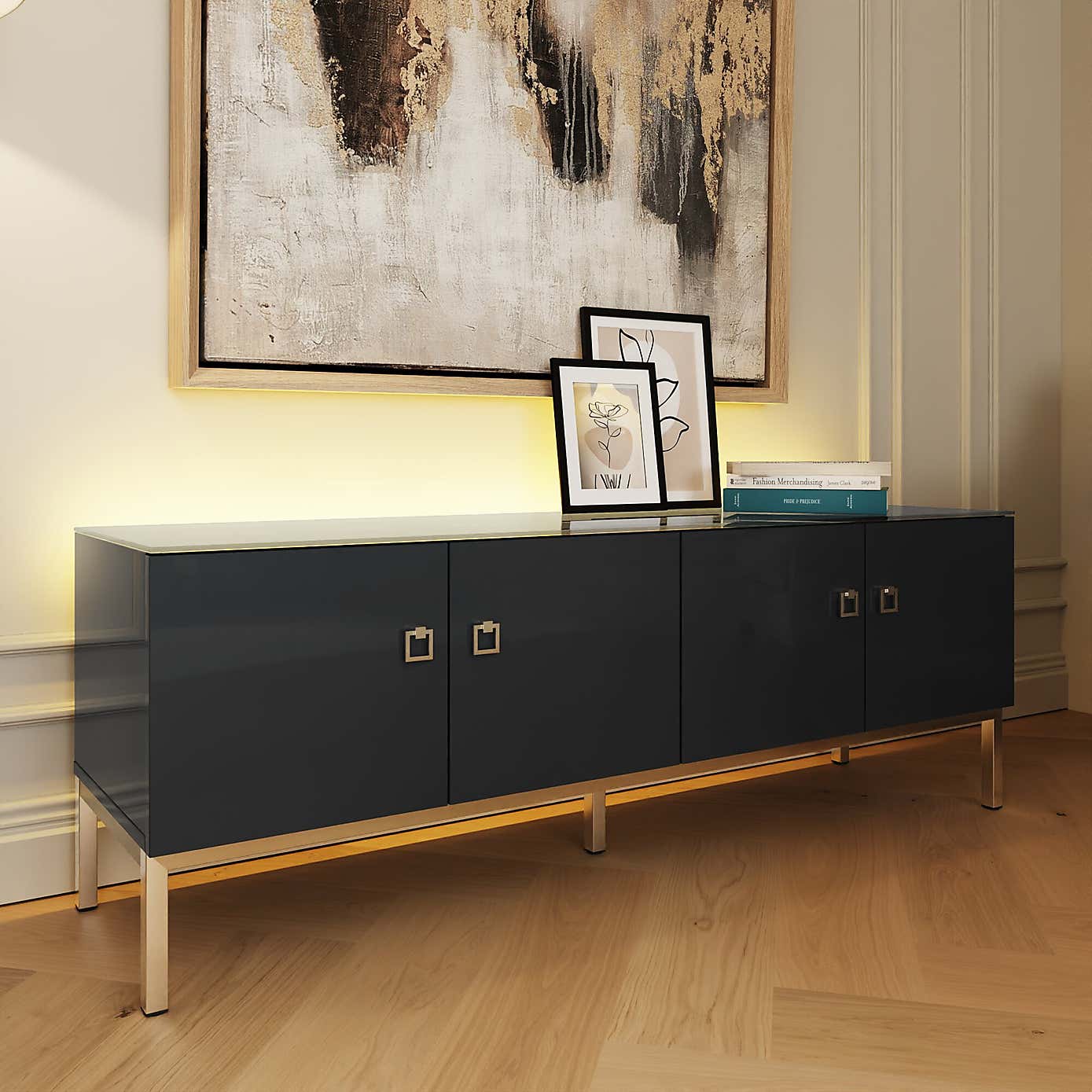 Lyra Low Smart TV Unit for TVs up to 70"