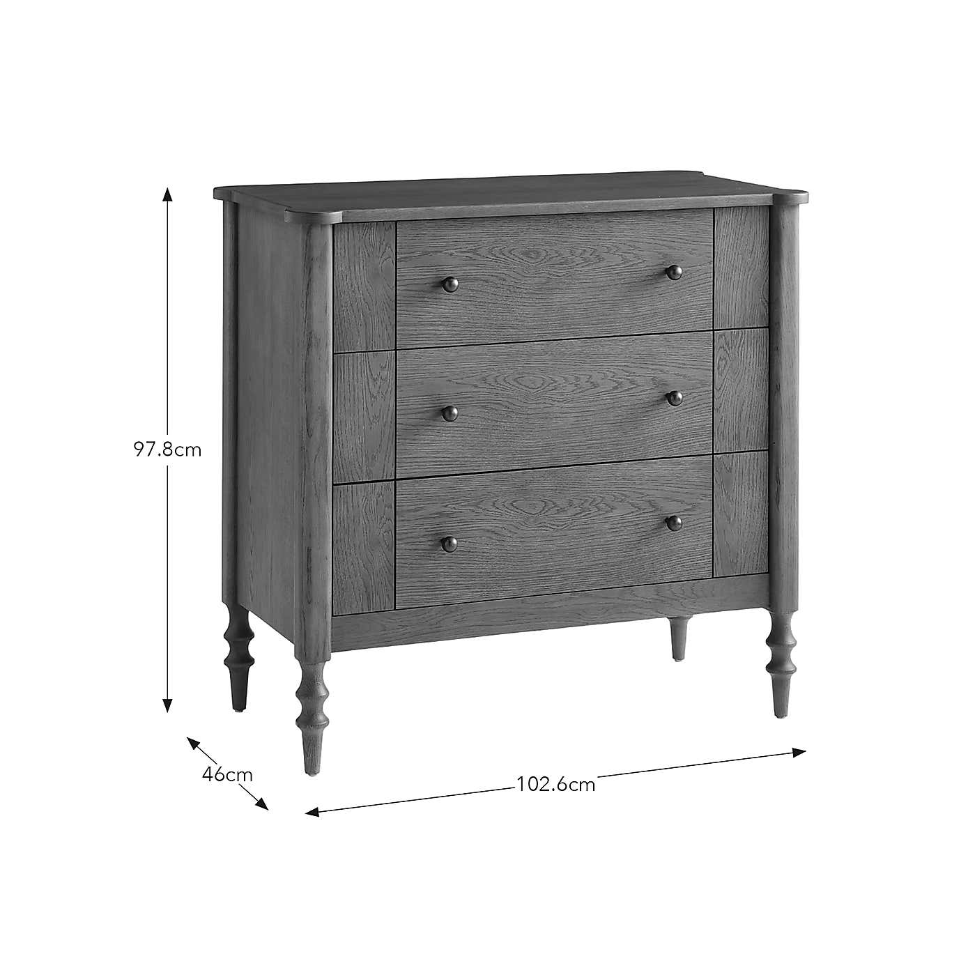 Ratcliffe 3 Drawer Chest