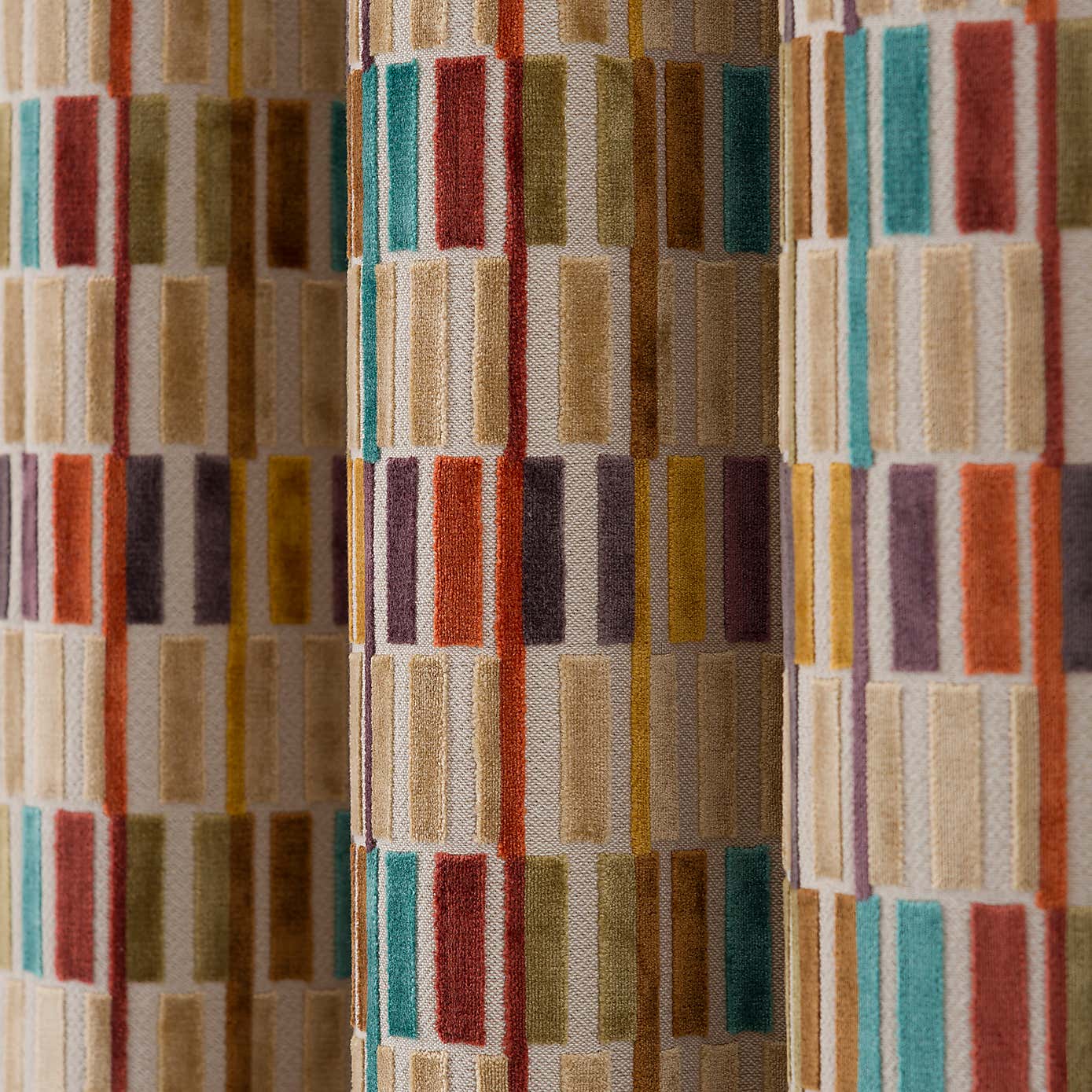 Pelosa Cut Velvet Eyelet Curtains