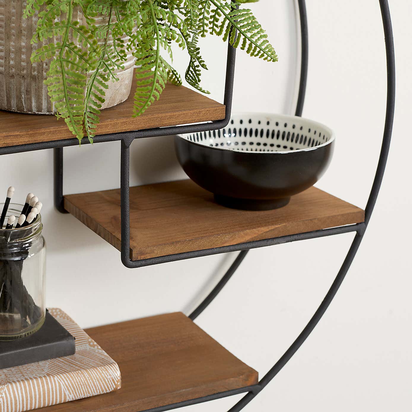 Industrial Large Circle Shelf