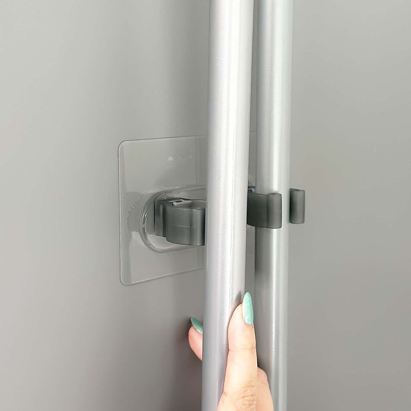 Addis Invisifix Double Broom Holder