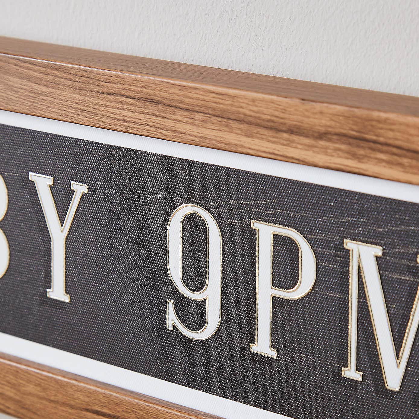 Please Leave By 9pm Framed Wall Art