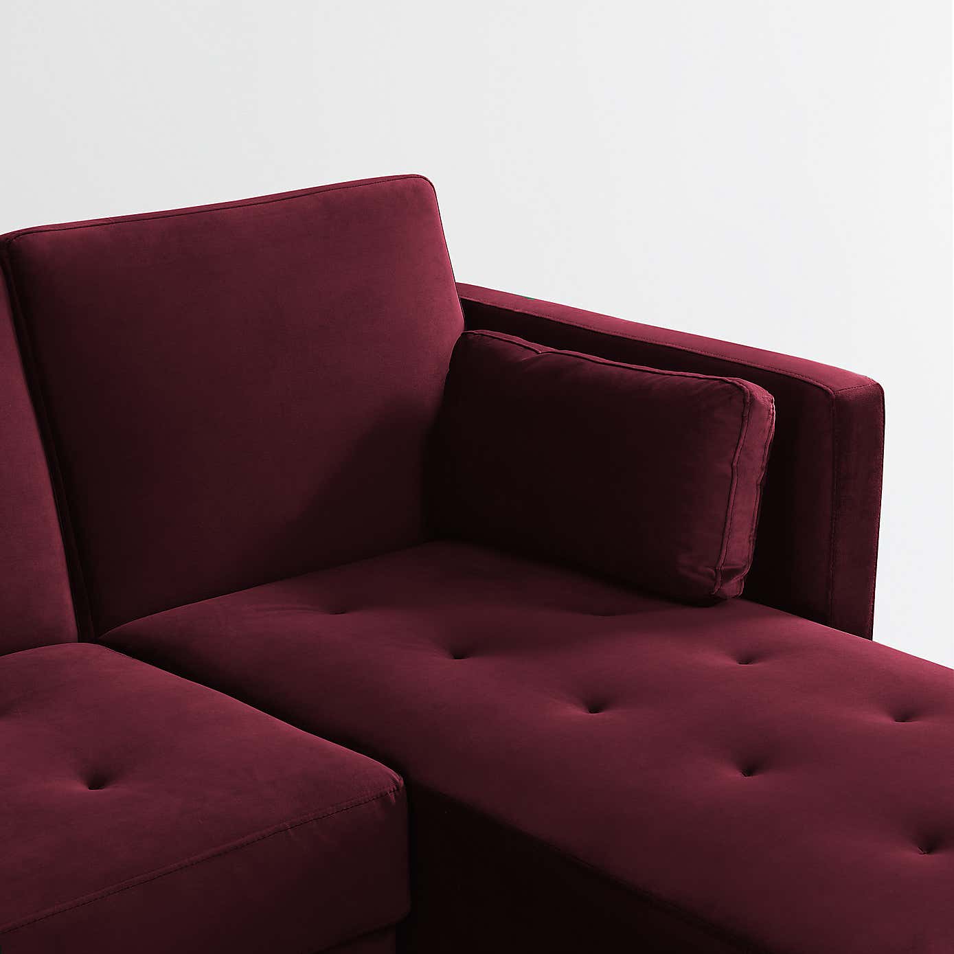 Selassi Velvet 3 Seater Corner Sofa Bed