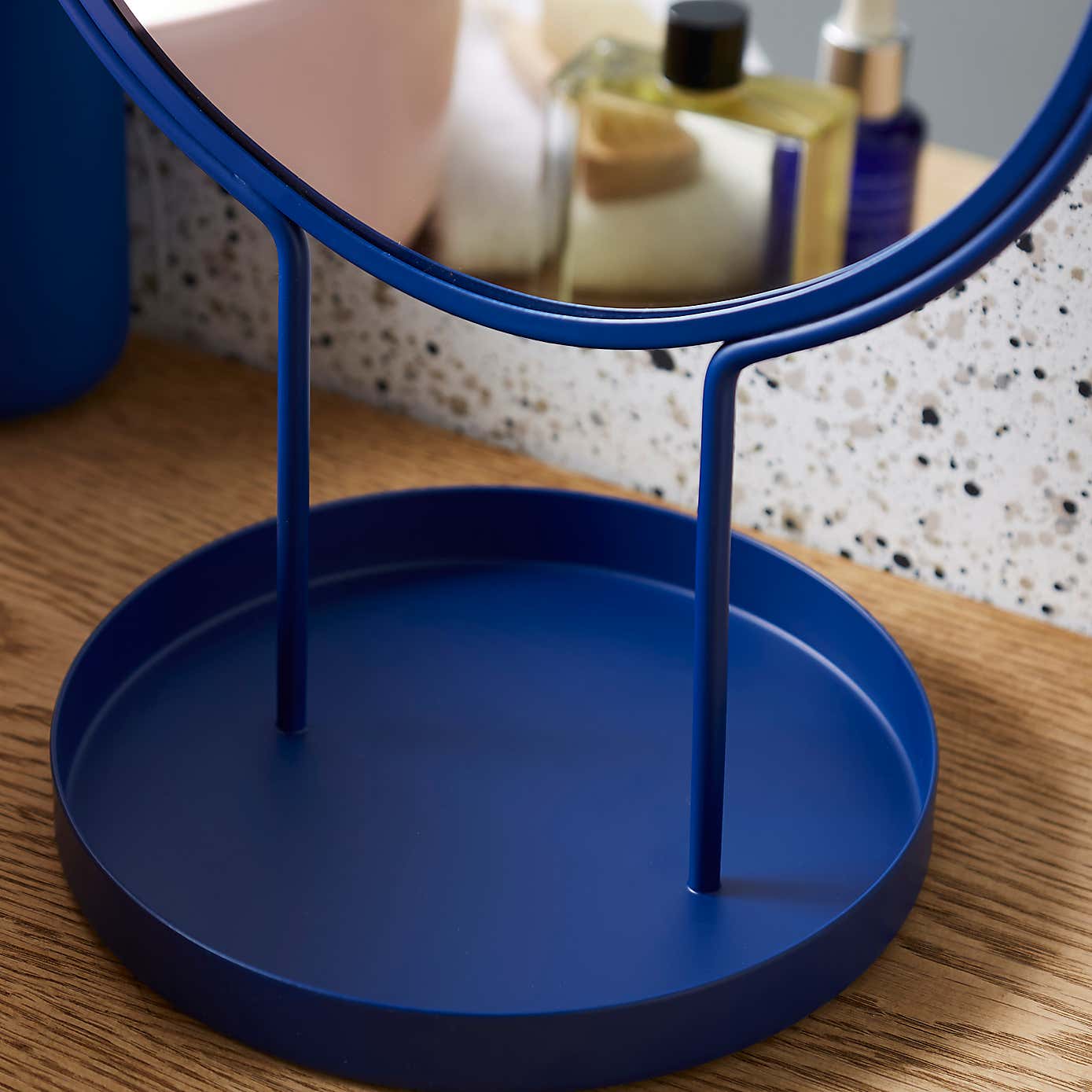 Elements Pedestal Mirror with Tray
