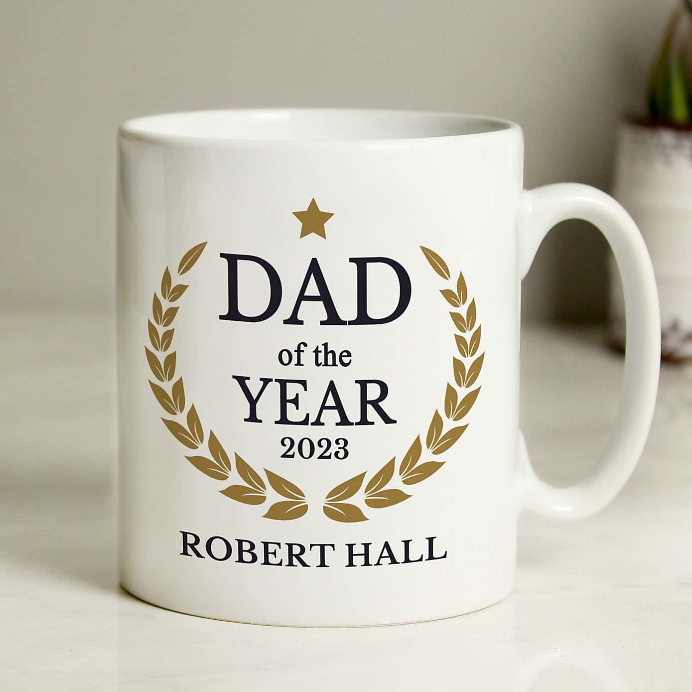 Personalised Dad of the Year Mug