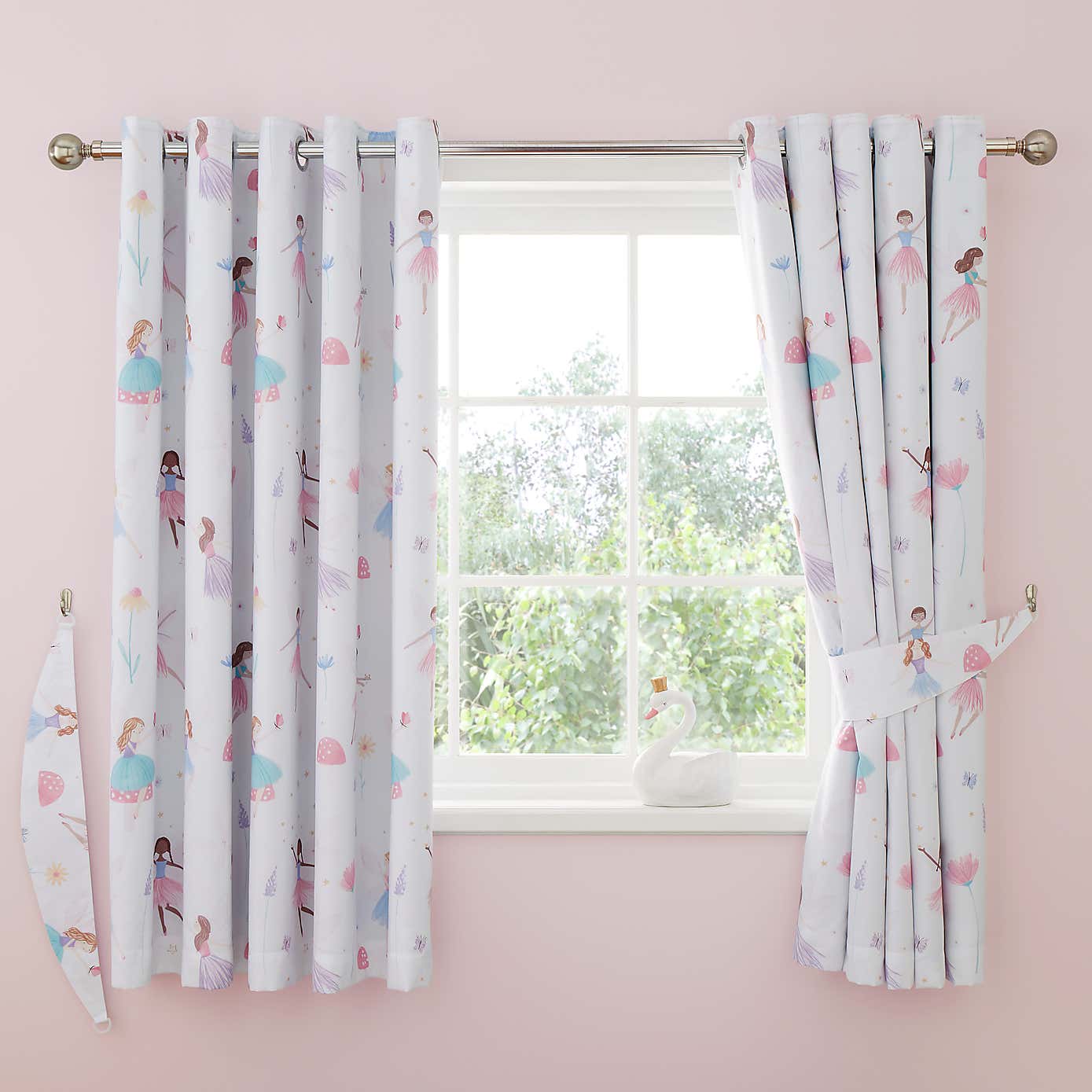 Meadow Fairies Blackout Eyelet Curtains