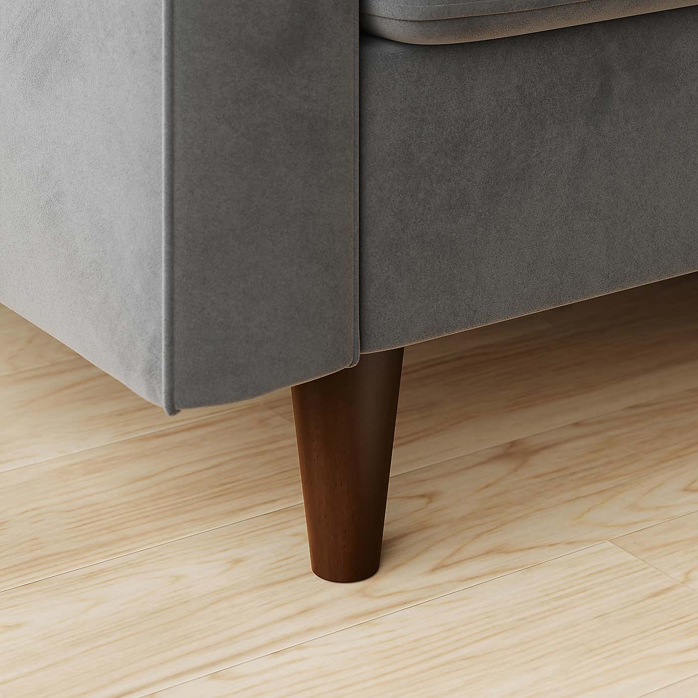 Zoe 4 Seater Corner Double Sofa Bed, Velvet