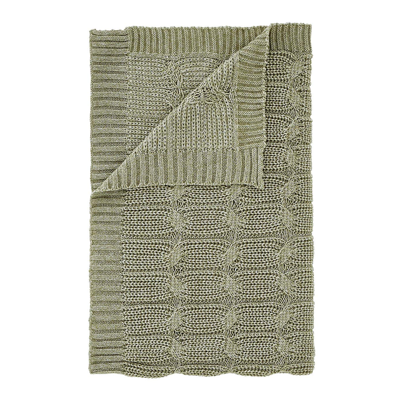 Chunky Marl Knit Throw 130cm x 170cm