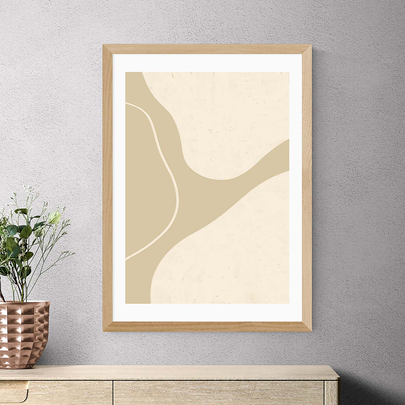East End Prints Neutral Shapes III Print by Alisa Galitsyna