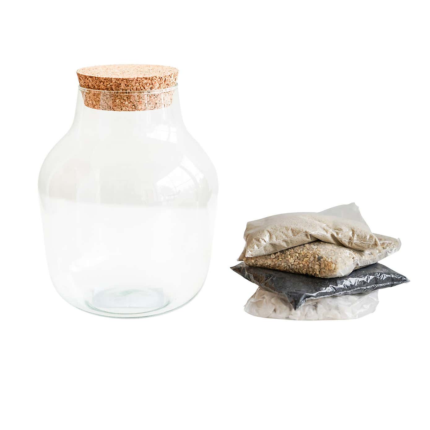 Angular Glass Small Terrarium Diy Kit