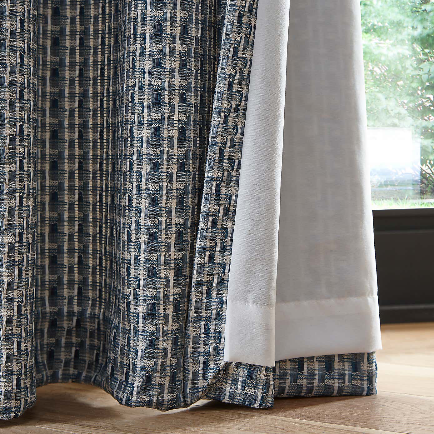 Ryder Check Eyelet Curtains