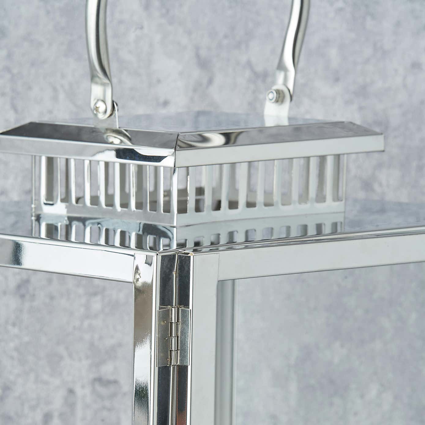 Metal & Glass Rectangular Lantern