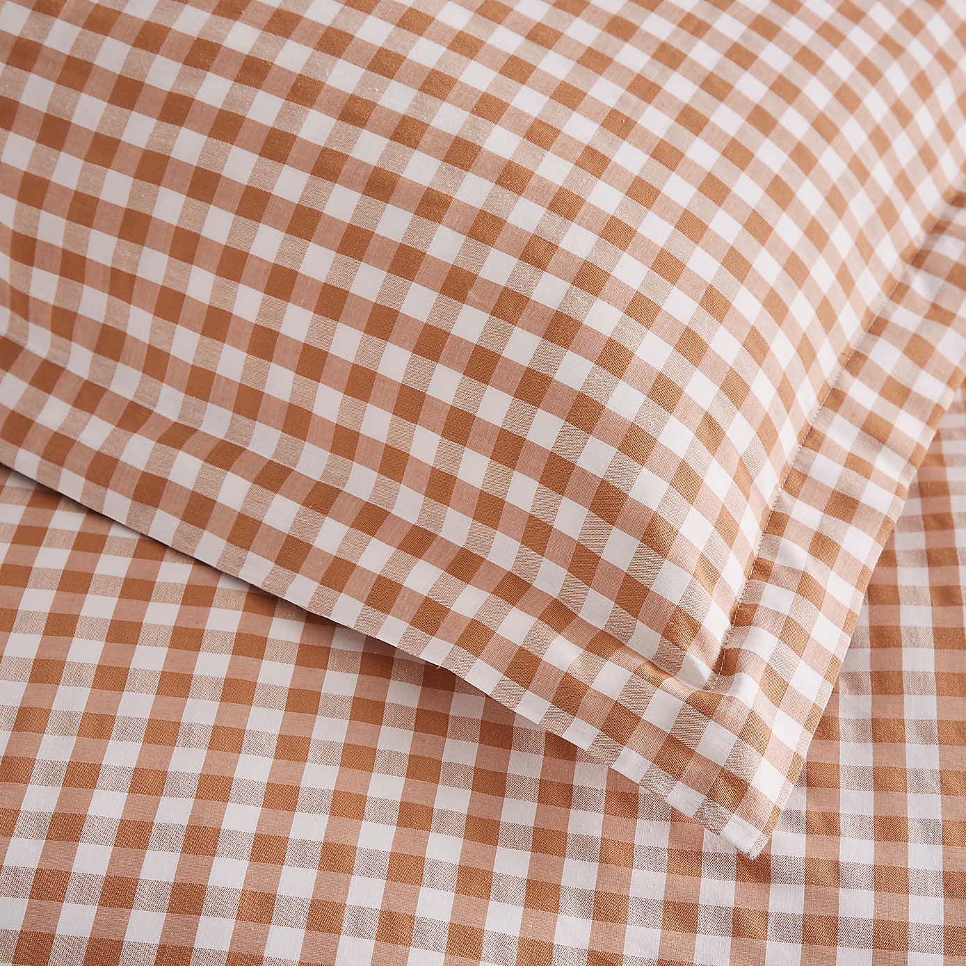 Portloe Gingham Woven Cotton Continental Pillowcase