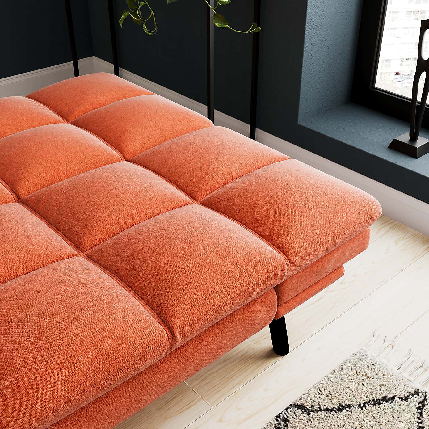 Luis Soft Chenille Clic Clac Double Sofa Bed