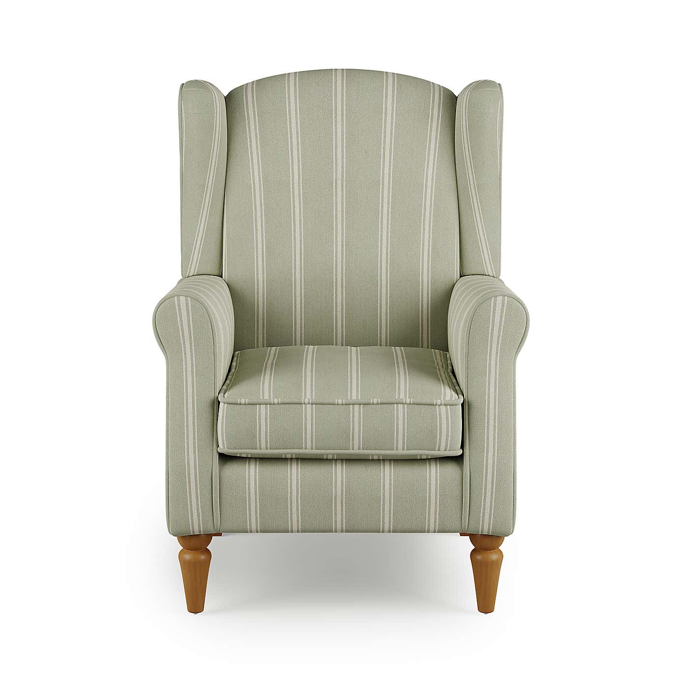 Oswald Pinstripe Wingback Armchair