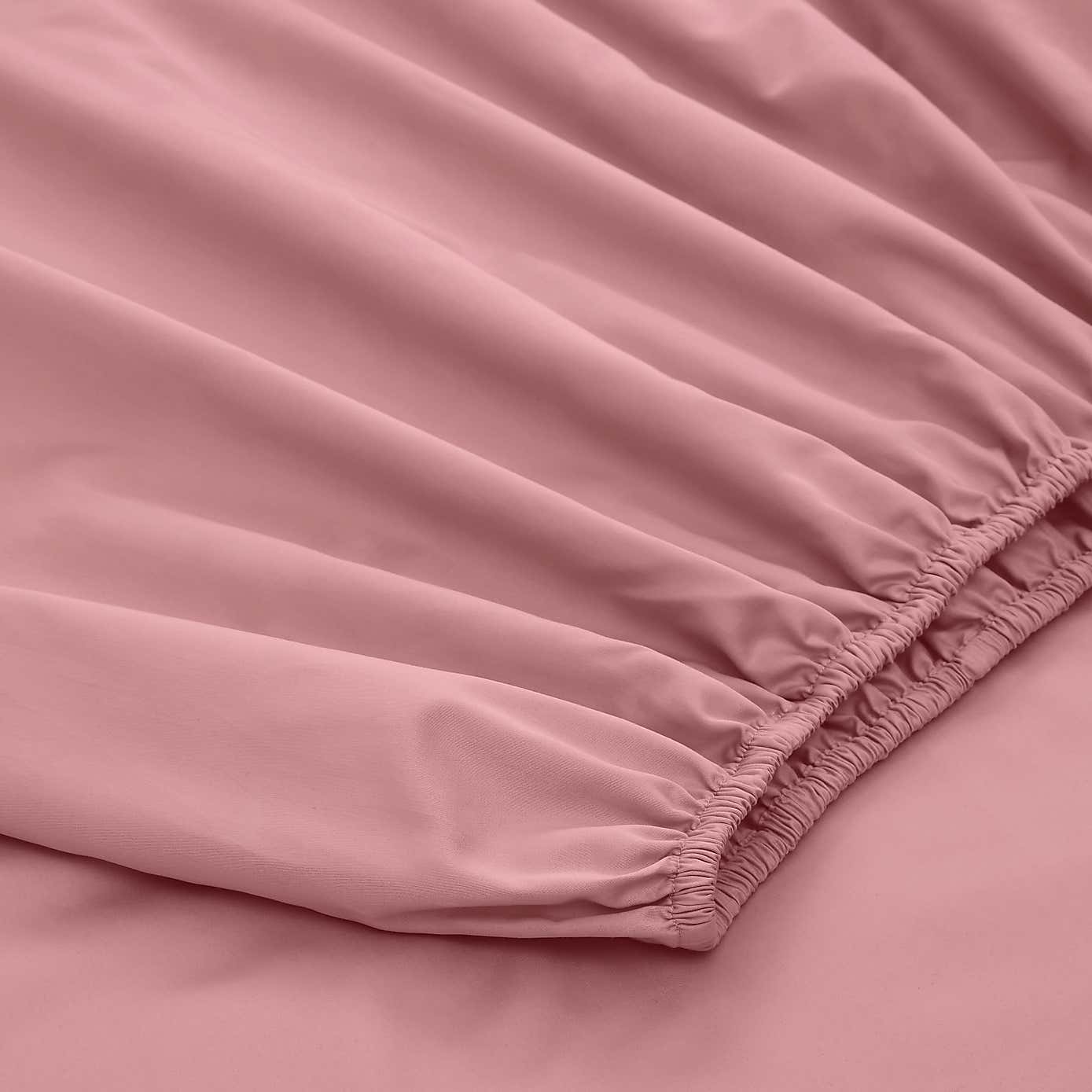 Dorma 500 Thread Count 100% Cotton Sateen Plain Fitted Sheet
