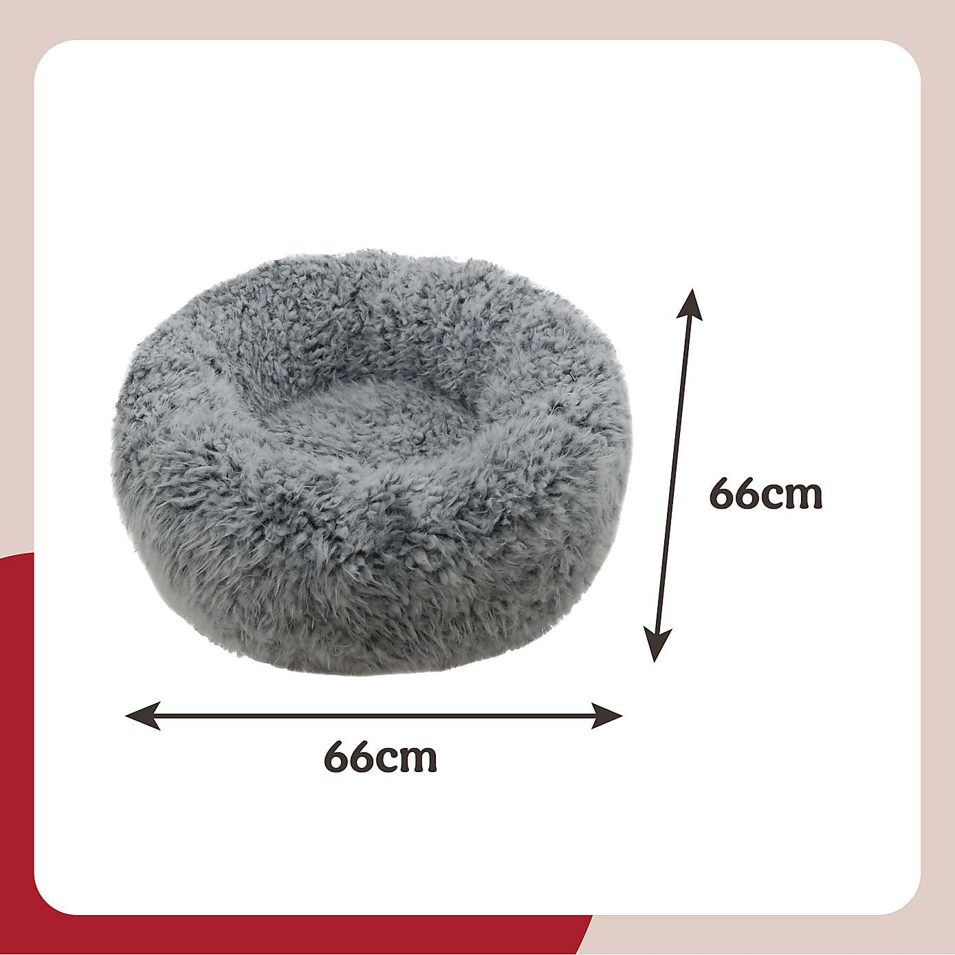 Rosewood Fluff Comfort Pet Bed