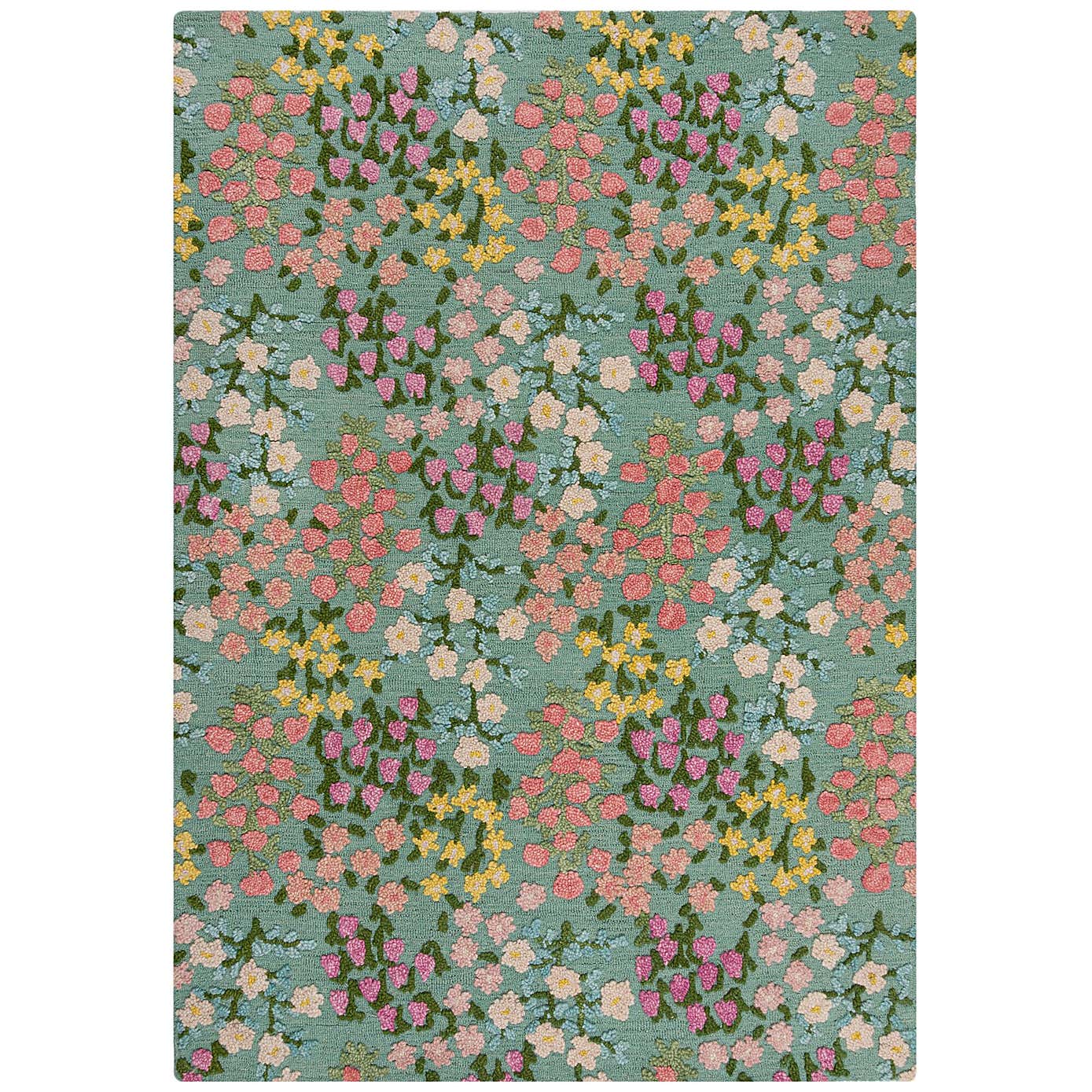 Country Garden Floral Wool Rug