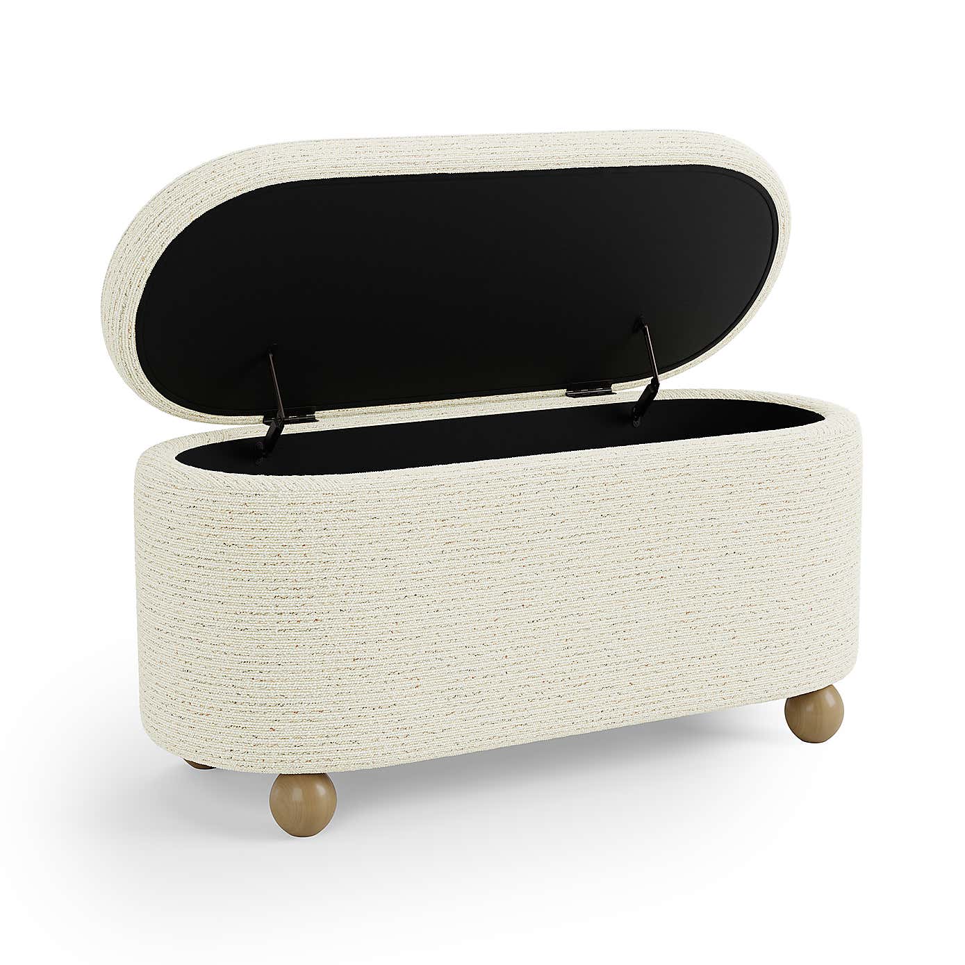 Nylah Boucle Fleck Storage Ottoman