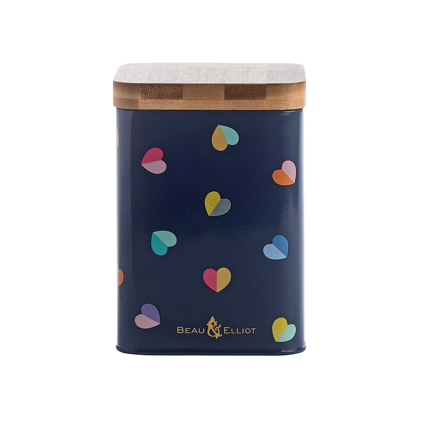 Mini Confetti Storage Tin with Bamboo Lid