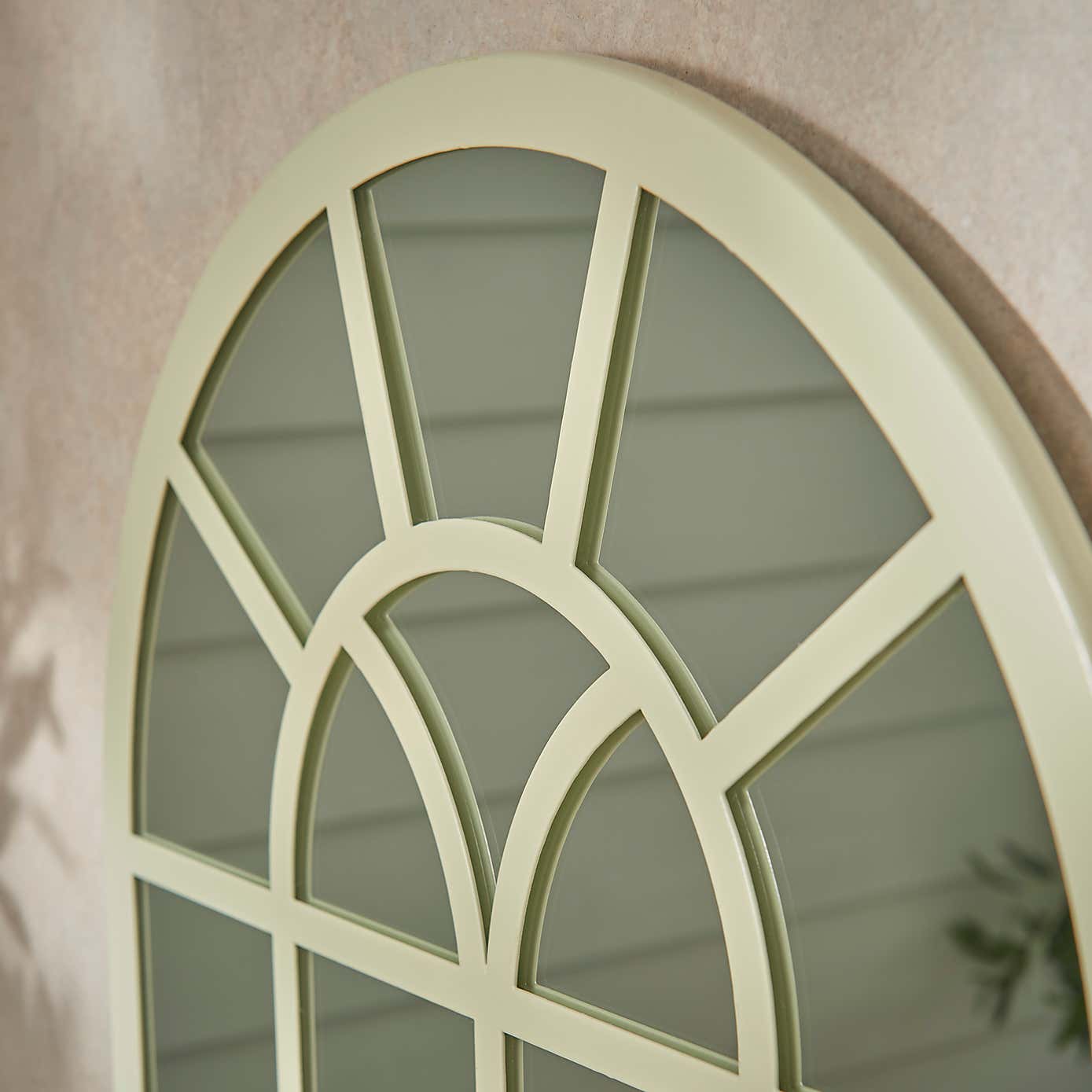 Country Arched Window Indoor Outdoor Wall Mirror