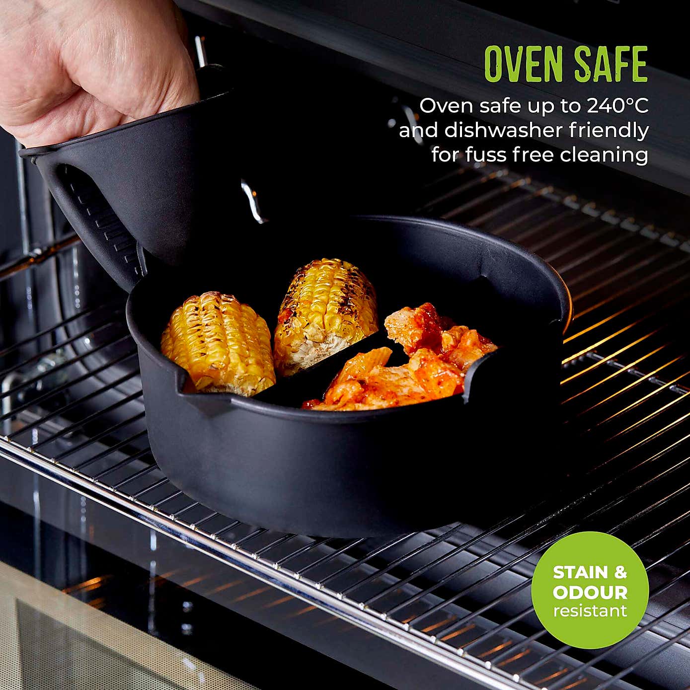 Tower Round Solid Tray With Divider