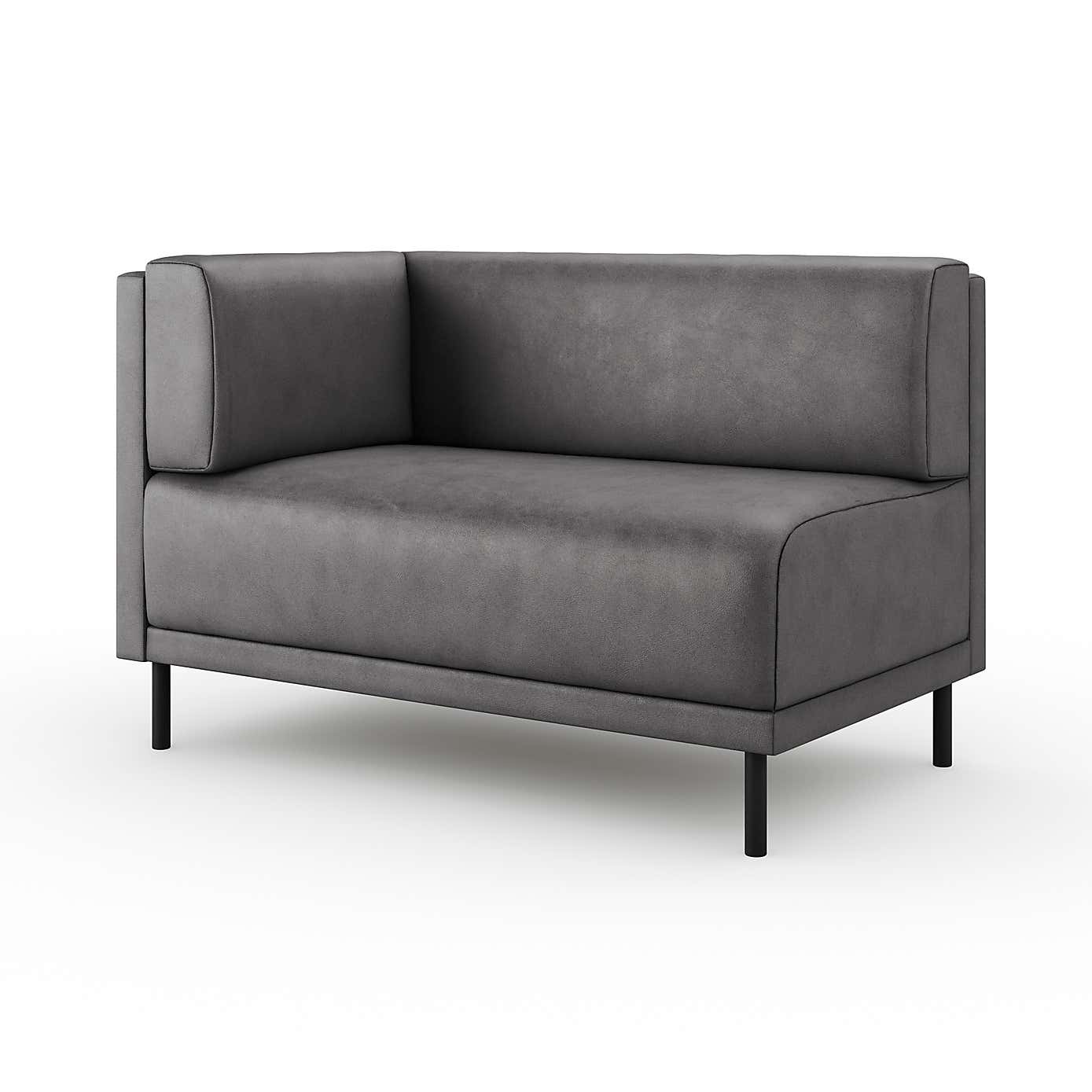 Mae Corner Dining Bench, Faux Leather