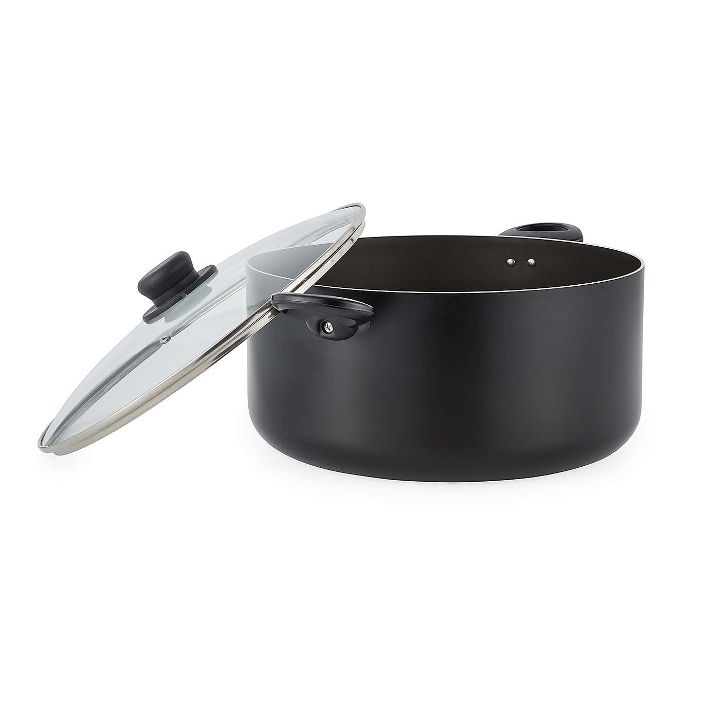 Essentials Non-Stick Aluminium Stock Pot, 32cm