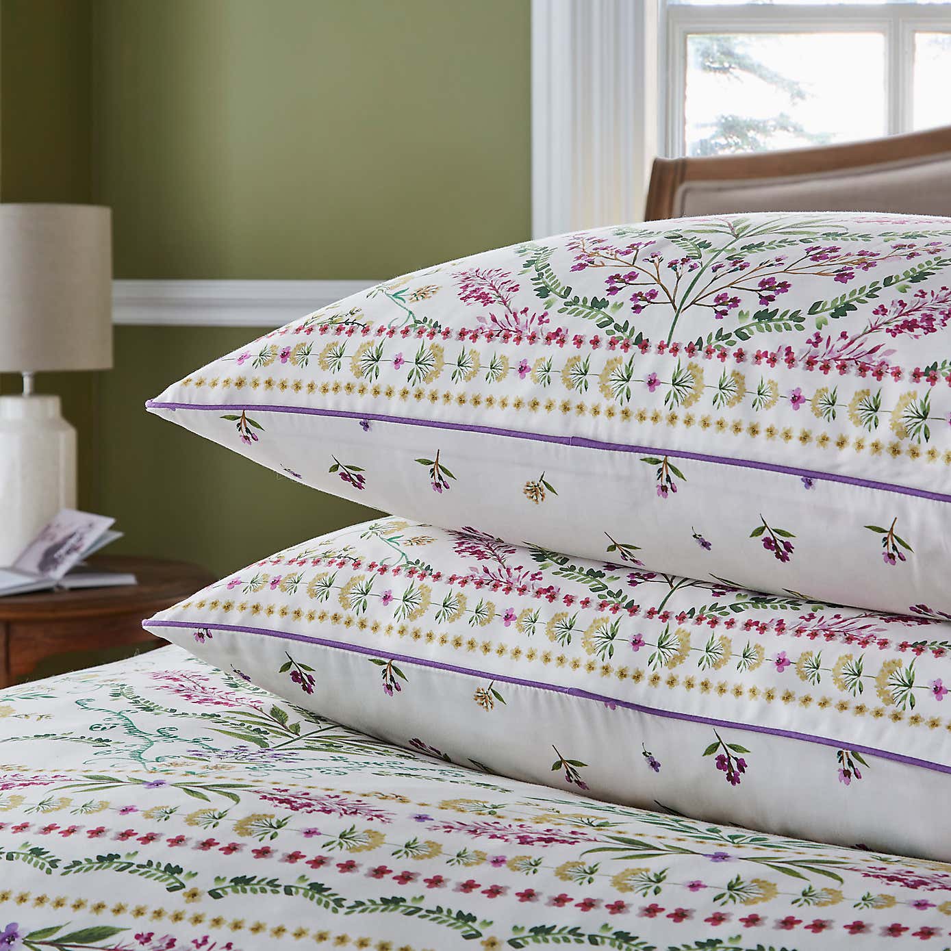 Dorma Botanical Panel Standard Pillowcase Pair