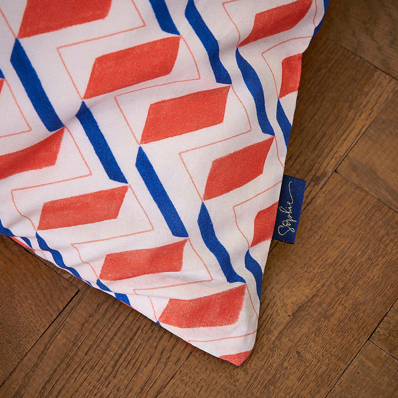 Sophie Robinson Zig Zag 100% Cotton Duvet Cover & Pillowcase Set