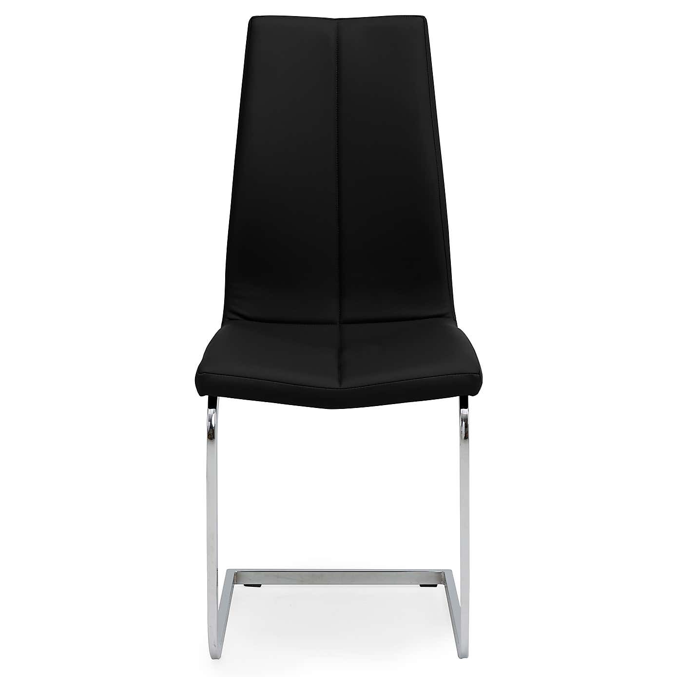 Set of 2 Jamison Dining Chairs, Faux Leather