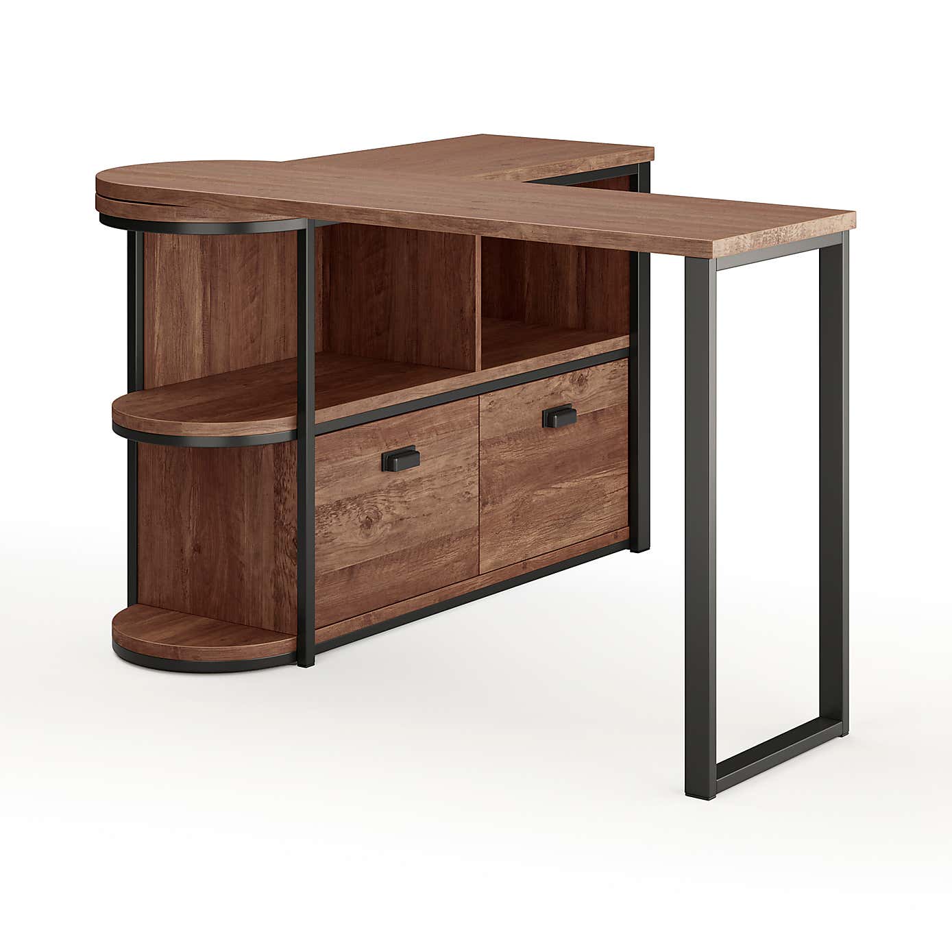 Fulton Pine Swivel Desk