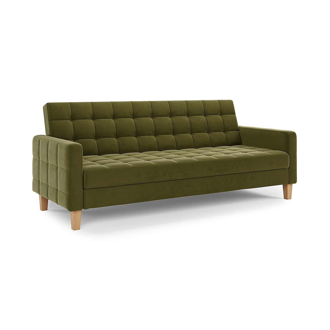 Harlow Velvet Storage Double Sofa Bed